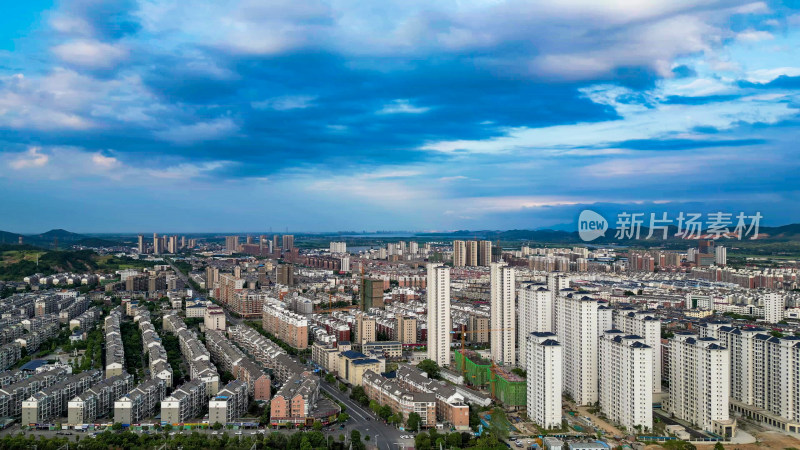 江西瑞昌城市风光航拍