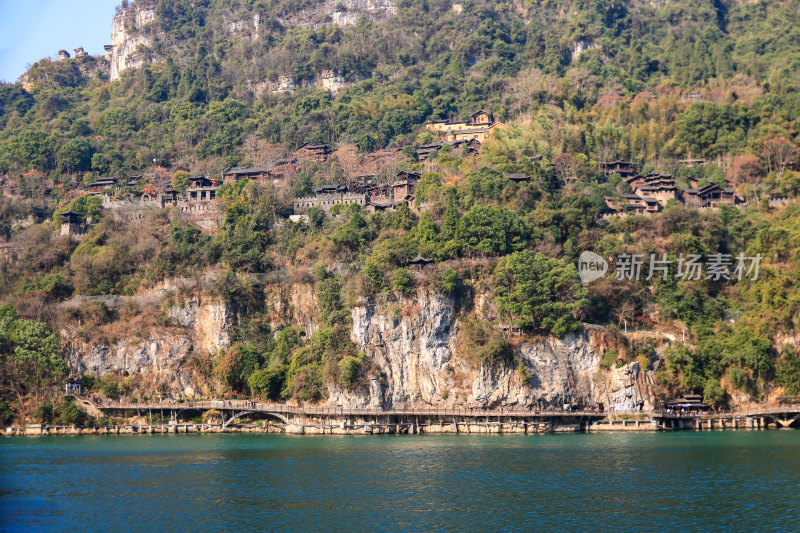 湖北宜昌三峡人家景区长江西陵峡灯影峡江域