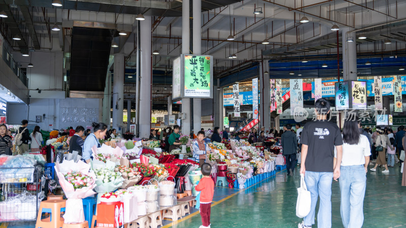 国庆假期云南昆明的斗南花市