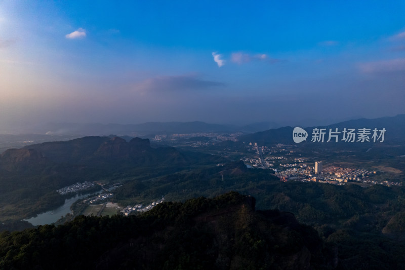 广东韶关丹霞山风景区航拍摄影图