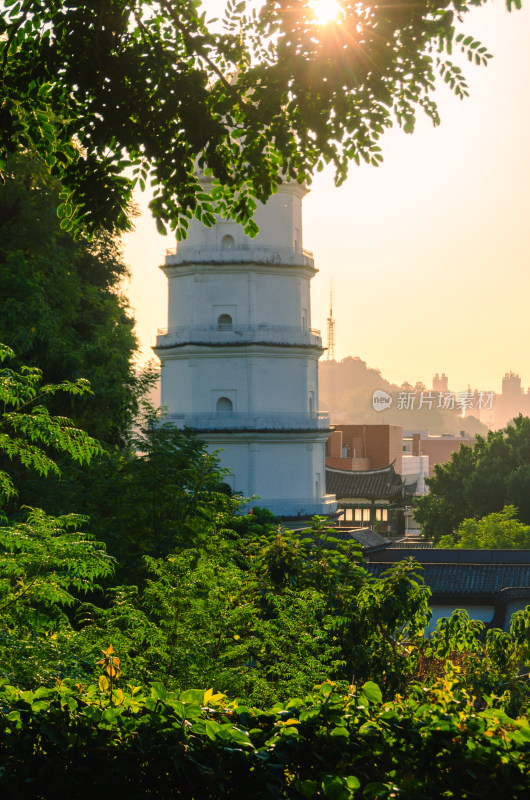 亚洲中国福建省福州市于山风景区定光寺白塔