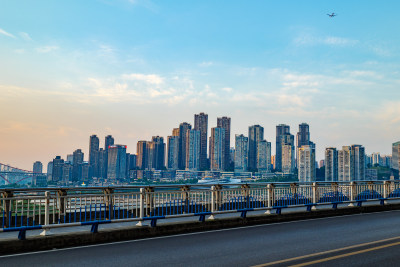 重庆城市风光汽车广告背景图