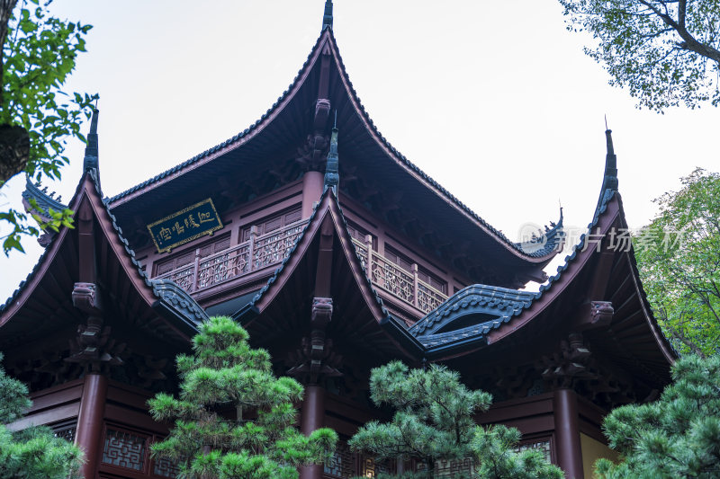 杭州飞来峰永福寺古建筑风光