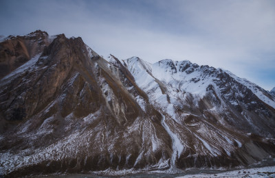 新疆天山山脉雪山山峰山脉