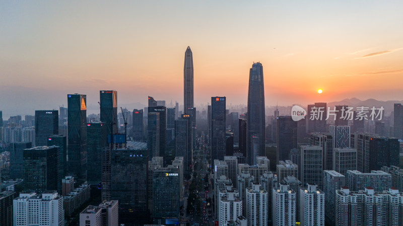 深圳福田中心区建筑群