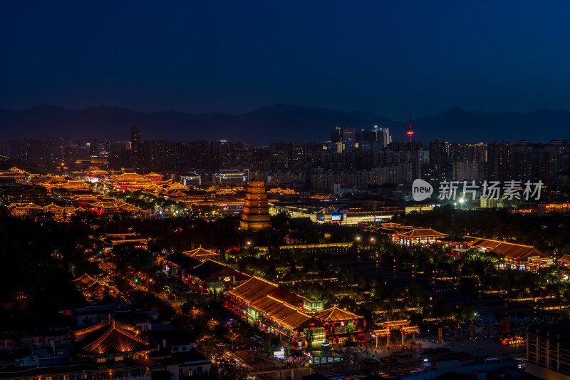 西安大雁塔夜景