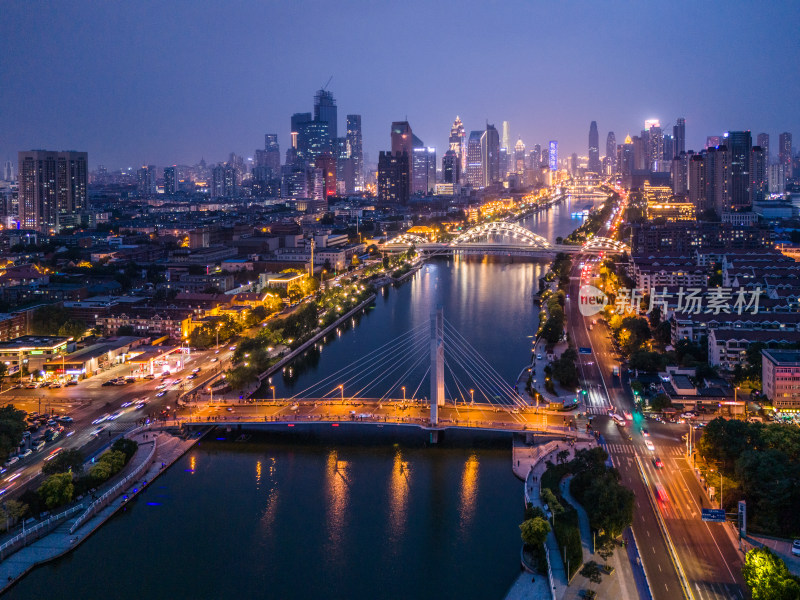 天津海河夜景