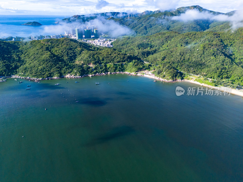 大海岛屿南澳岛云海航拍图