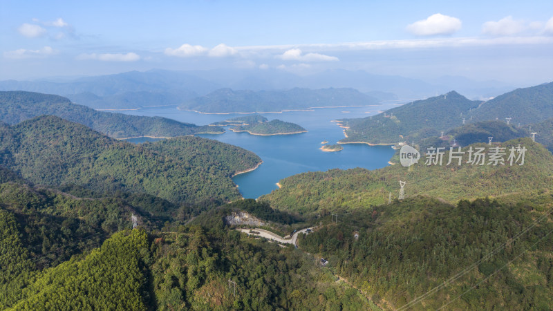 航拍韶关乳源南水湖国家湿地公园风光