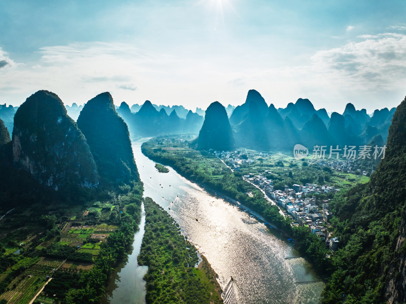 桂林九马画山风光美景