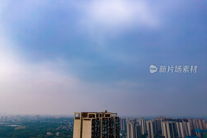 广西钦州城市风光航拍图
