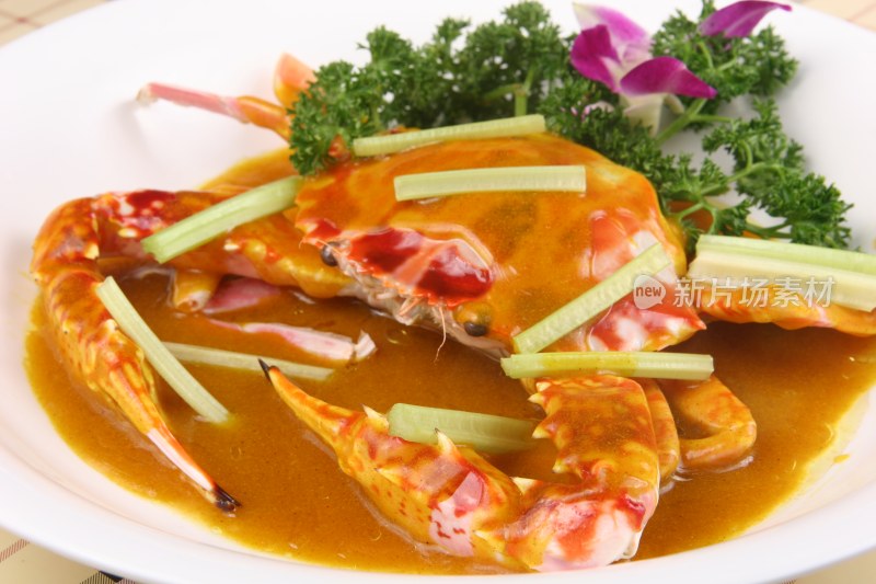 泰式咖喱捞花蟹