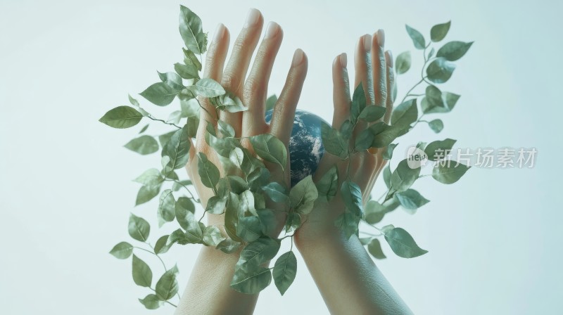 保护环境绿色地球 绿色低碳爱护环境 地球