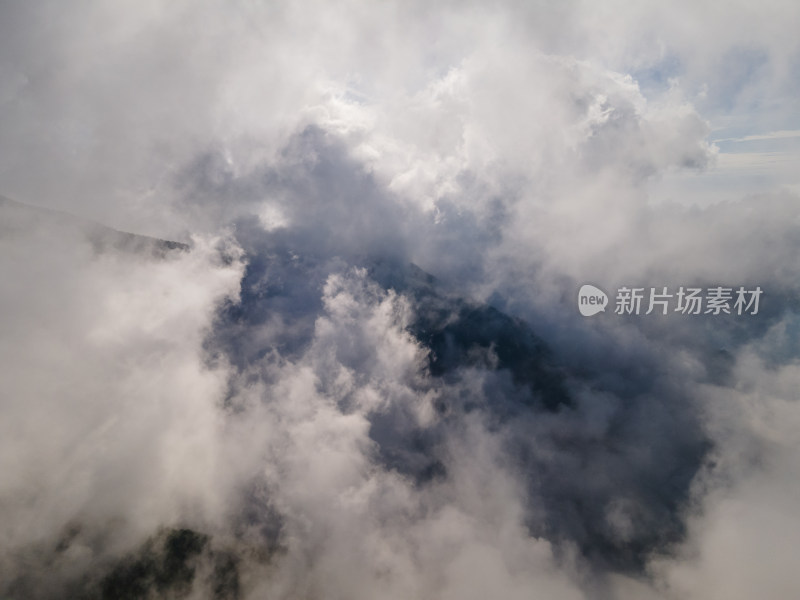 宝鸡太白山航拍