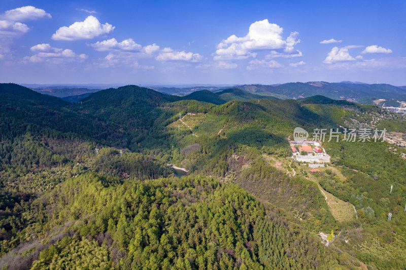 山川丘陵巍峨大山自然风景航拍