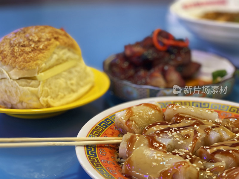 多样中式特色美食特写