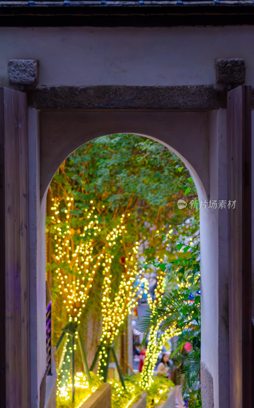 福建福州烟台山公园夜景