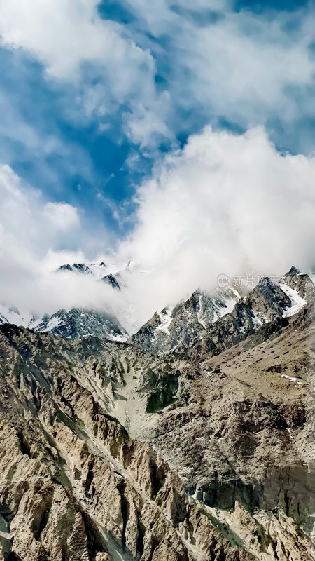 雪山 山峰 云海