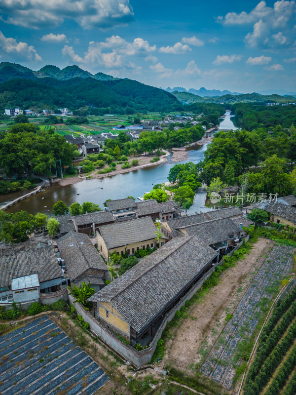 桂林自然风光4A景区东漓古村