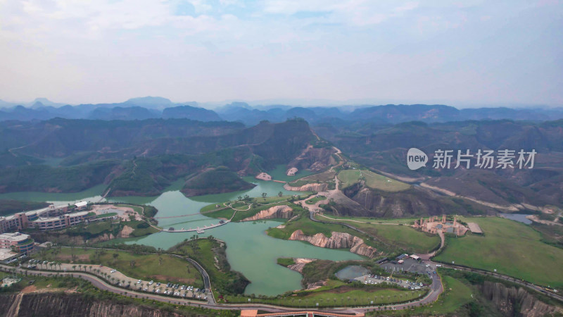 湖南郴州高倚岭风景区丹霞地貌航拍