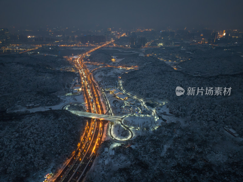 岳麓山西大门雪景