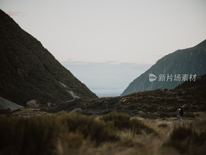 新西兰南阿尔卑斯库克雪山HookerValley步道