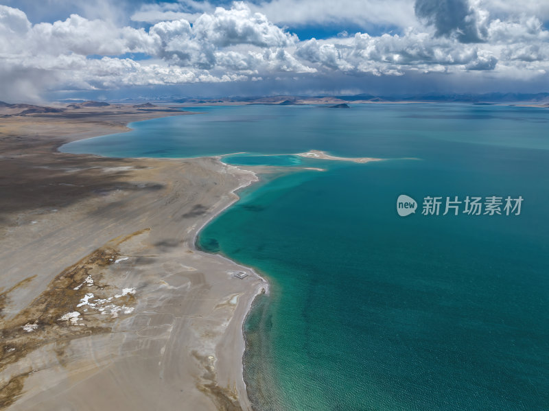 西藏阿里羌塘无人区扎日南木措高空航拍