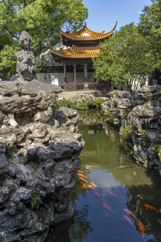 杭州西湖景区文澜阁风景