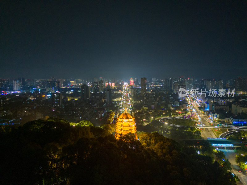 四川德阳钟鼓楼夜景