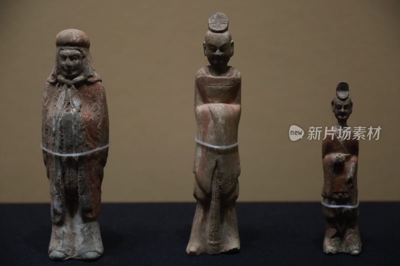 古代陶俑文物特写