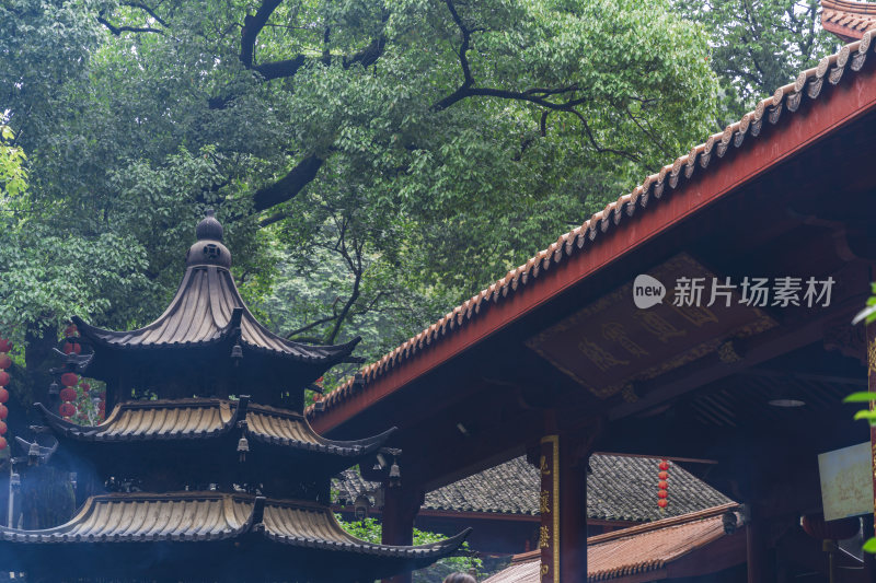 杭州飞来峰景区上天竺法喜禅寺古建筑