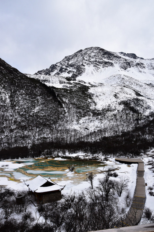 四川黄龙景区的冬天