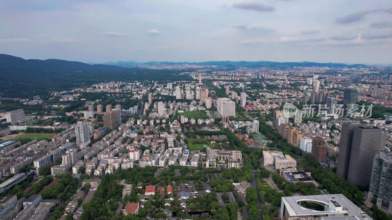 江苏南京城市风光高楼建筑航拍图