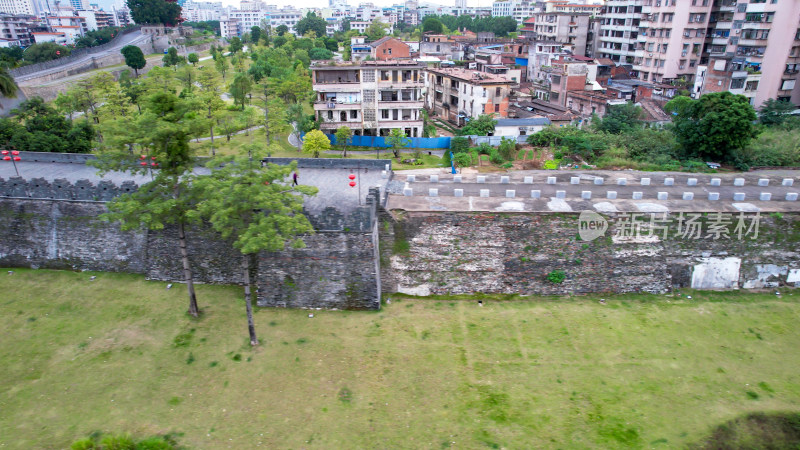 广东肇庆古城墙古建筑航拍