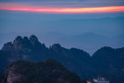 安徽黄山风景区自然风光