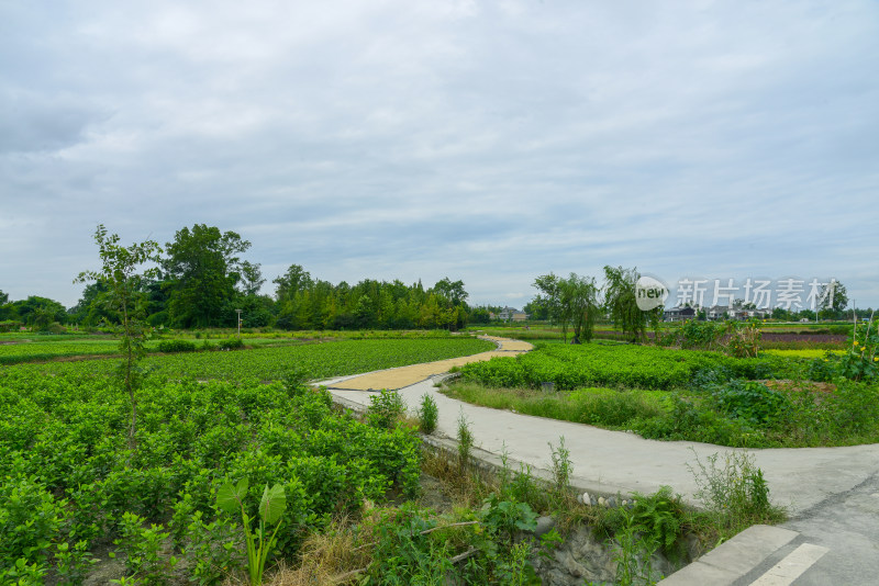 城郊自然景观与建筑