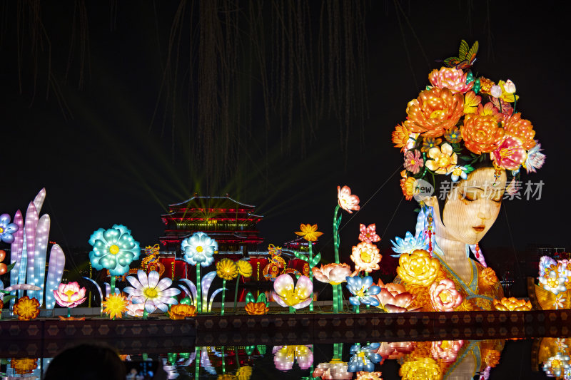 大唐芙蓉园花灯夜景