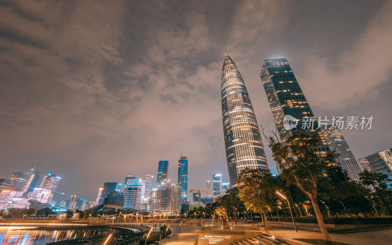 深圳人才公园-摩天大楼夜景