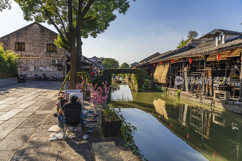 绍兴安昌古镇江南水乡风景