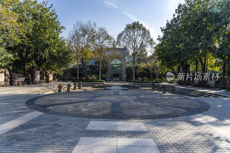 杭州西子湖畔杭州花圃风景