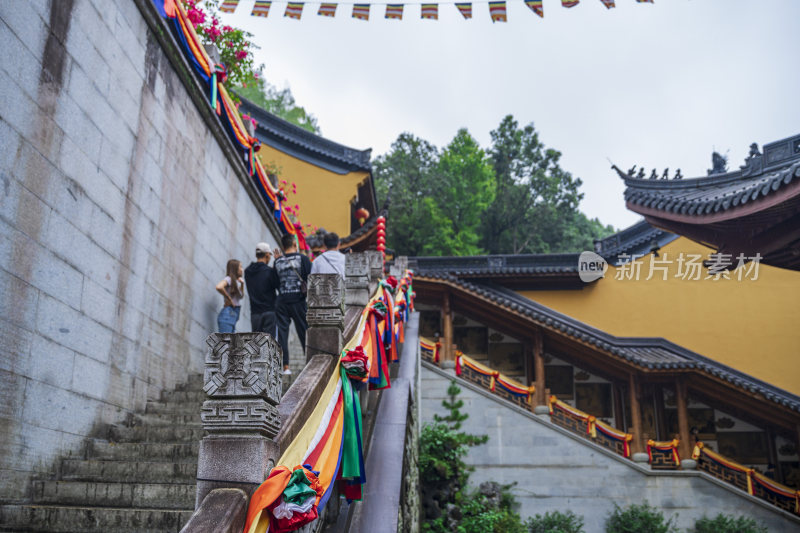 杭州飞来峰景区上天竺法喜禅寺古建筑