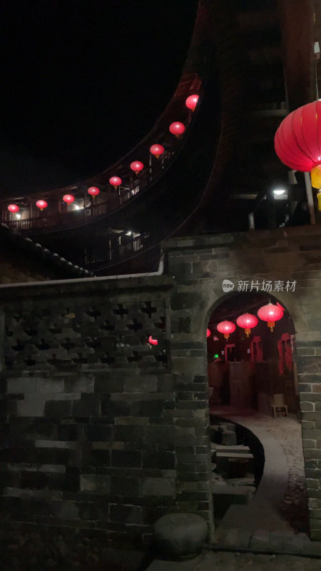 福建南靖土楼夜景