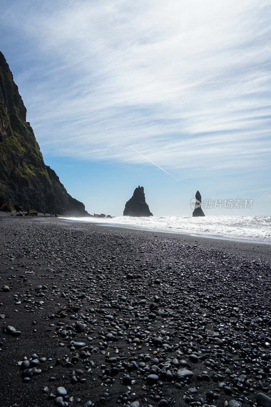 冰岛，维克黑沙滩Reynisfjara