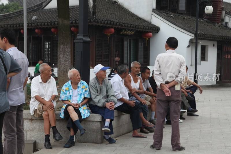 江南水乡古镇临水古建筑景观