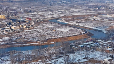 山城街道山村雪景