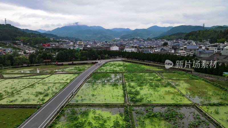 福建古田会议旧址航拍