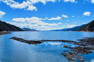 云南大桥香格里拉纳帕海自然保护区湖景风光