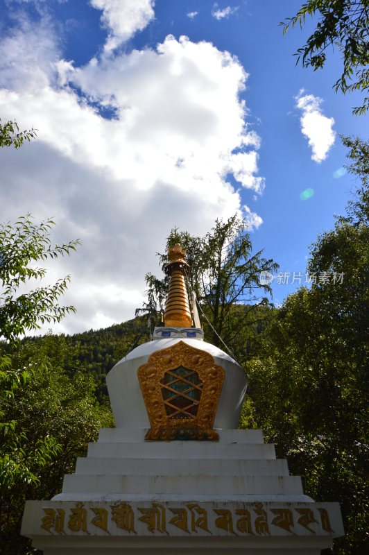 西藏巴松措景区风景