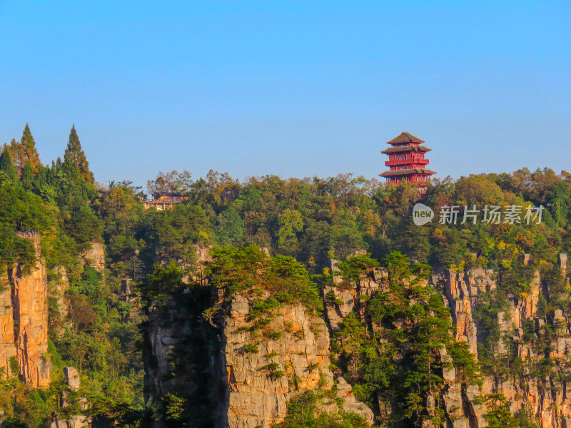 中国湖南张家界国家森林公园旅游风光