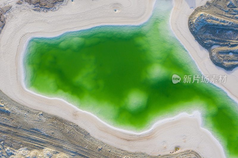 青海大柴旦翡翠湖航拍